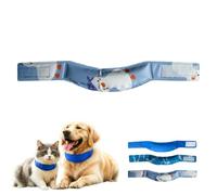 Collier Rafraîchissant pour Animaux, Dog Cooling Collar for Walk | Lightweight Gel Chill Neck Wrap with Adjustable Hook and Loop Fastener, Pet Heat Relief Bandana for Dogs and Cats (C, 41 x 6 cm)