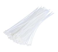 Collier rapide - WERKA PRO - Lot de 100 - Blanc - 100 x 2,5 mm - Plastique