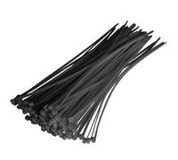 Collier rapide - WERKA PRO - Noir - Lot de 100 - 200 x 4,6 mm - Plastique
