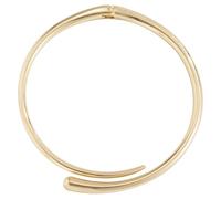 Collier ras de cou doré pour femme, collier métallique géométrique, modèle ouvert à charnière à ressort, taille réglable, texture lisse, finition brillante, 14 x 14 cm, 5,5 x 5,5 in
