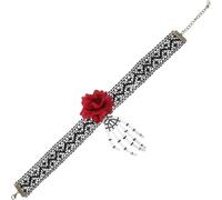 Collier Ras-de-cou Halloween Ambiance Halloween Gothique Punk 1 Pièce | Plastique et Tissu, Finition Polie, Garde L’éclat Couleur, pour Femme ou Fille, Style Élégant