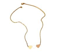 Collier ras du cou à 3 cœurs en acier inoxydable pour femmes et filles, bijoux simples, cadeau d'anniversaire ou de fête des mères, taille unique, Comme décrit, Comme décrit.