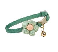 Collier ras du cou avec fleurs de dessin animé pour chiens - Cloches élégantes - Pour petits et grands animaux de compagnie - Accessoires photo - Collier pour chaton et fleur