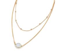 Collier ras du cou avec pendentif en cristal multi-couches en alliage bohème court colliers pour femmes bijoux accessoires cadeaux blanc.Deft traité