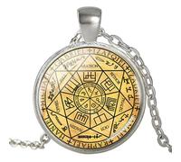 Collier ras du cou avec pendentifs sceaux des sept archanges pour homme et femme, nan