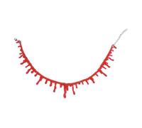 Collier ras du cou avec sang qui coule - Accessoire de costume de vampire gothique - Collier d'horreur rouge réglable - Accessoire de mode d'Halloween pour femmes, filles, adolescentes, cosplay, fêtes