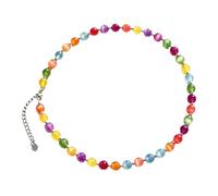Collier ras du cou de perles arc-en-ciel, bracelet de perles colorées réactives aux UV, bijou réglable à changement de couleur, cadeau d'été pour femme, standard, Résine, Pas de pierre précieuse