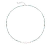 Collier ras du cou de perles bohème pour femme - Pierre de cristal multicolore - Collier de perles disco - Pierre naturelle avec breloque unique et minimaliste - Bijoux Y2K