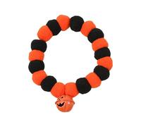 Collier ras du cou d'Halloween pour chiens et chats - Collier avec clochettes en forme de citrouille - Confortable à porter - Pour Halloween