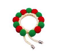 Collier ras du cou doux réglable en forme de boule en peluche pour chaton | Collier coloré pour chat mignon accessoire pour animal domestique, collier à pompon pour chien, festival, fête