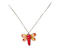 Collier ras du cou élégant en forme de libellules / papillon - Léger et délicat - Réglable - Pour un usage quotidien, taille unique, Comme décrit, Comme décrit.