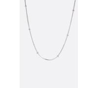 Collier ras-du-cou en argent 925 à perles argentés fines