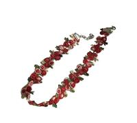 Collier ras du cou en dentelle réglable pour femme - Beau collier ras du cou brodé en forme de fleur - Bijoux tendance, taille unique, Comme décrit, Comme décrit.