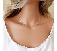 Collier ras du cou en or 14 carats plaqué or 14 carats avec zircone cubique rouge, vert émeraude, bleu, noir, collier pour demoiselle d'honneur, bal de fin d'année, bijou tendance en or