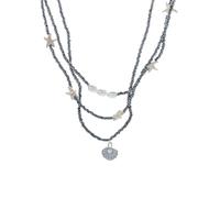 Collier ras du cou en perles de rocaille noires pour femme, pendentif étoile de mer et coquillage, bijou de plage bohème pour vacances et fêtes