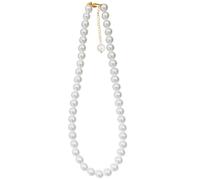 Collier ras du cou en perles pour femme, plaqué or 22 carats, bijou cadeau pour femme, 40 cm avec rallonge de 5 cm