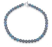 Bling Jewelry Collier Ras du Cou en Perles Rondes De 10 Mm en Pierre De Lune Créée Translucide À Changement De Couleur Opalescentsimple Et Occidentalpour Femmesfermoir Plaqué Argent15 Pouces