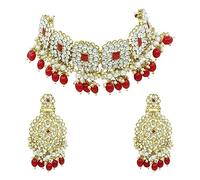 Collier ras du cou indien en forme de carré plaqué or avec boucles d'oreilles, alliage et acier, sans pierre précieuse