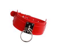 Collier ras du cou O Hardware, conception de col large, fermeture à boucle réglable, bijoux de déclaration en PU pour les looks de rue, photos, collier ras du cou large, collier O Hardware réglable,