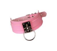 Collier ras du cou O Hardware, conception de col large, fermeture à boucle réglable, bijoux de déclaration en PU pour les looks de rue, photos, collier ras du cou large, collier O Hardware réglable,