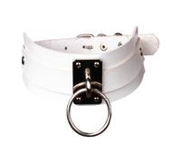 Collier ras du cou O Hardware, conception de col large, fermeture à boucle réglable, bijoux de déclaration en PU pour les looks de rue, photos, collier ras du cou large, collier O Hardware réglable,