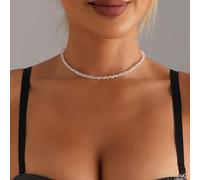 Collier ras du cou pour femme plaqué or/oxyde de zirconium délicat strass collier ras du cou pour femme bijoux d'automne tendance pour femme