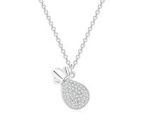 Collier ras du cou pour femme, sac porte-bonheur, bijou ras du cou peu profond adapté à un usage quotidien tendance, adjustable, Cristal