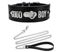 Collier ras du cou pour homme avec collier et laisse pour cosplay gothique | Style ras du cou