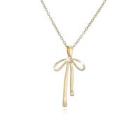 Collier ras du cou réglable en forme de nœud pour femme - Plaqué or 14 carats - Chaîne fine fine pour le quotidien, élégant et empilable, cadeau d'anniversaire parfait