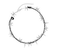 Collier ras du cou tendance avec épines et accessoires portables pour unisexe avec alliage d'acier au carbone