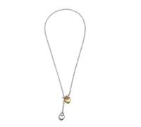 Collier ras du cou tendance avec fermoir double cœur OT pour anniversaires et fêtes Longueur réglable