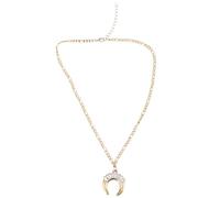 Collier ras du cou tendance réglable en corne de lune pour un usage quotidien