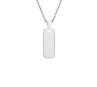 Collier rectangulaire pour homme, étanche, avec pendentif géométrique, avec chaîne vénitienne 45/50/55/60/70 cm