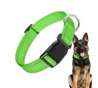 Collier réfléchissant pour Chien, Collier réfléchissant pour Animaux de Compagnie - Collier pour Chien à Boucle en Nylon - réglable Confortable Respirable d'animal familier en NY