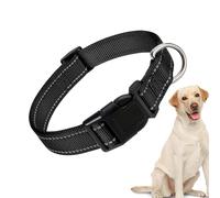 Collier réfléchissant pour Chien, Collier réfléchissant pour Animaux de Compagnie - Collier pour Chien à Boucle en Nylon - réglable Confortable Respirable d'animal familier en NY