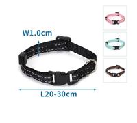 Collier réfléchissant pour Chiens, Imitation Nylon, résistant, réglable, améliore la visibilité et la sécurité Lors des promenades Nocturnes.