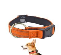 Collier réfléchissant réglable pour chiens âgés pour la randonnée, la nuit, les voyages, les vacances, le jardin, le salon, le camping