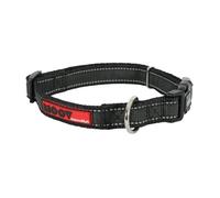 Zolux Moov Collier Réglable Réflectif pour Chien Coloris Noir 15 mm de Large/Tour de Cou de 30 à 37 cm
