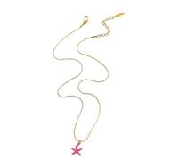 Collier réglable avec pendentif étoile de mer en acier inoxydable pour femme et fille - Cadeau inspiré de la mer - Bijoux sur le thème marin pour elle, taille unique, Comme décrit, Comme décrit.