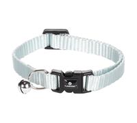 Collier réglable de 19 à 30 cm bleu clair avec clochette. pour chat