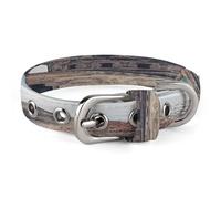 Collier réglable en acier inoxydable avec anneau en D en tissu Oxford pour chat et chien de petite et moyenne taille