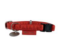 Collier réglable en cuir Zolux Mac 15mm Rouge [522035RO]