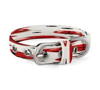 Collier réglable en forme de coccinelle rouge en acier inoxydable pour chien de petite et moyenne taille