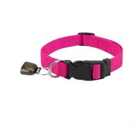 Collier réglable en nylon avec clochette pour chèvres, moutons, chevaux, bovins - Accessoire robuste pour pâturage, 35-52 cm, noir (magenta)