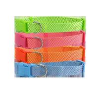 Collier réglable en Nylon, résistant à l'eau, avec Clip de sécurité et réfléchissant. Idéal pour Les promenades, l'entraînement et la sécurité des Animaux.