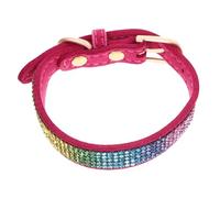 Collier réglable en strass étincelants pour chiens et chats - Design confortable et léger avec matériau sûr et durable - Breloque élégante en forme d'os pour chiots et chatons