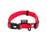 Collier réglable nylon pour chien Martin Sellier 25-45/65 Rouge L