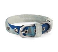 Collier réglable pour animal domestique de petite et moyenne taille - Tissu Oxford - Deux requins blancs - Collier personnalisé pour chien et chat
