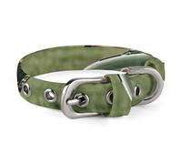 Collier réglable pour chien avec boucle en métal Motif moto sur herbe verte