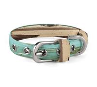 Collier réglable pour chien de petite et moyenne taille en forme de loutre en acier inoxydable avec anneau en D en tissu Oxford et boucle en métal